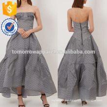 New Fashion Black And White Geometric Print Gown Dress Manufacture Wholesale Fashion Women Apparel (TA5148D)